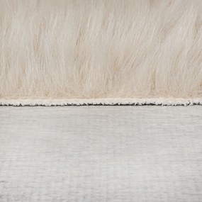 Blană crem sintetică 180x290 cm Waffle Faux Fur – Flair Rugs