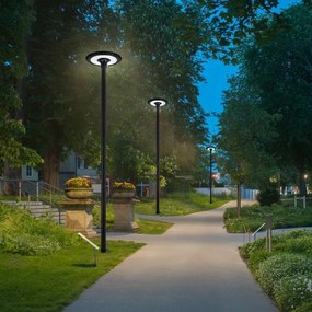 BRILAGI-LED Lampă stradală de exterior URBANSPARK cu stâlp 4 m LED/120W/230V negru IP65
