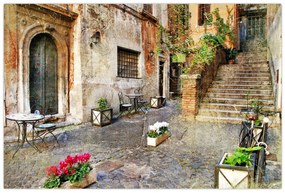 Tablou - Străzile vechi din Roma (90x60 cm)
