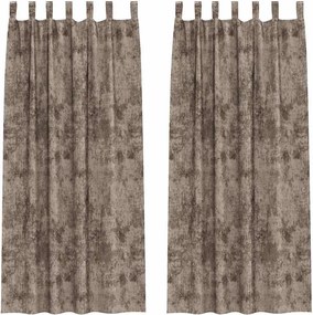 vidaXL Cortine din catifea 2 pcs Cappuccino 245 x 140 cm Catifea