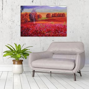 Tablou - Peisaj roșu (90x60 cm)