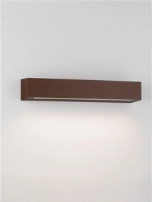 Aplica exterior corten liniara 38cm IP65 LED CCT PRISMATIC