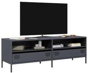 vidaXL Dulap TV, antracit, 135x39x43,5 cm, oțel laminat la rece
