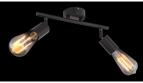 Plafoniera cu 2 spoturi directionabile design modern MARTHA negru