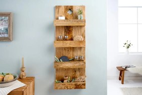 Raft de perete pentru flori sau condimente HEMINGWAY 80cm mango A-42573 VC