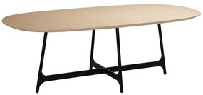 Masă de dining cu blat cu aspect de lemn de stejar 110x220 cm Ooid – DAN-FORM Denmark