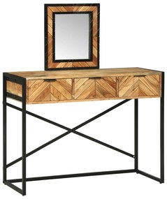 vidaXL Masă de Machiaj Maro 100 x 40 x 120 cm Lemn masiv de acacia