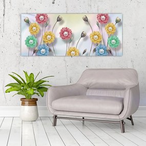 Tablou - Lunca colorată (120x50 cm)