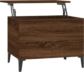 vidaXL Măsuță de cafea, stejar maro, 60x44,5x45 cm, lemn prelucrat