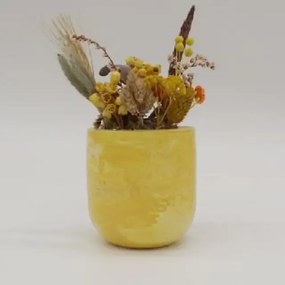 Ghiveci decorativ cu flori artificiale, homs seria A620,17x5.5x9 cm,30358