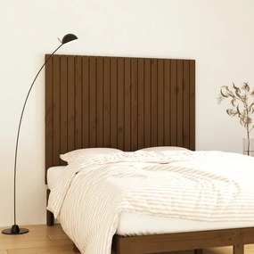 824971 vidaXL Tăblie de pat pentru perete, maro miere, 140x3x110 cm, lemn pin