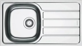 Chiuveta bucatarie inox Franke Spark 78x43.5 cm cu 1 cuva cu picurator dreapta finisaj texturat