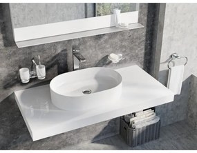 Ravak XJX01155001 - Lavoar CERAMIC SLIM pentru blat, 55 x 37 cm, din ceramică, alb