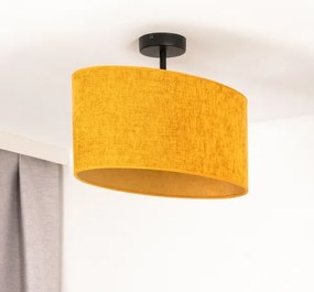 Lustră aplicată Duolla OVAL 1xE27/15W/230V maro