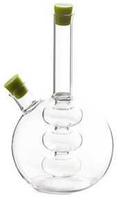 Recipient pentru oțet și ulei 2in1 Luigi Ferrero FR-6044, 20 cm, închidere ermetică, sticlă, verde