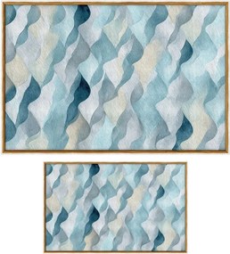 Covorașe de baie albastre 2 buc. 60x100 cm – Foutastic