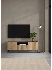 Comodă TV maro cu aspect de lemn de stejar 147x54x41 cm Bergen – Tvilum