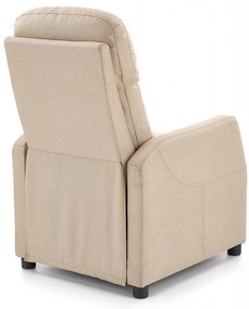 Fotoliu recliner Felipe stofa bej H103 cm