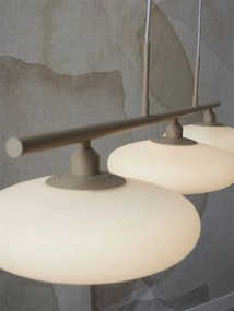 Lustra suspendata design modern Sapporo 3 alb/sand