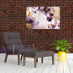 Tablou - Acuarelă flori (90x60 cm)