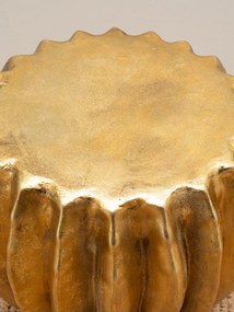 Masuta laterala, din rasina, cu aspect vintage, gold Cactus