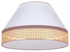 Duolla - Plafonieră AVIGNON 3xE27/15W/230V d. 60 cm albă/ratan