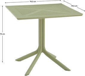 Masă de grădină, verde, DENTON NEW