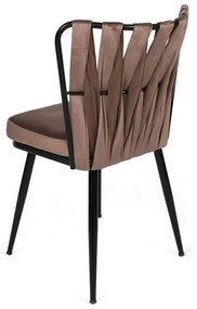 Set de scaune de sufragerie Kusakli Light Brown, 4buc.