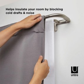 Galerie de perdea extensibilă 122-224 cm din oțel Twilight – Umbra