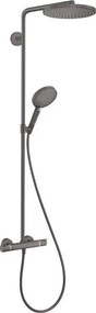 Coloana de dus cu baterie termostatata negru periat Hansgrohe Raindance Select S 240