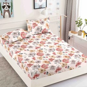 Husă protecție pat cu elastic, bumbac finet, 180 x 200 cm, 3 piese, HPP502