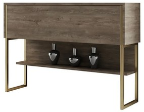 Comodă Luxe Walnut and Gold