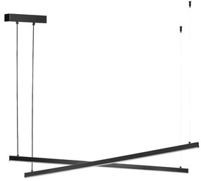 Lustră LED pe cablu Argon 8838 MIAMI LED/74W/230V 3000K negru