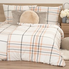 Lenjerie de pat din flanelă 4Home Elegant Plaid, 160 x 200 cm, 70 x 80 cm