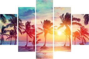 Tablou - Apus de soare tropical (150x105 cm)