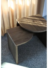 Măsuțe de cafea maro închis 2 buc. din lemn de pin Combine – Karup Design