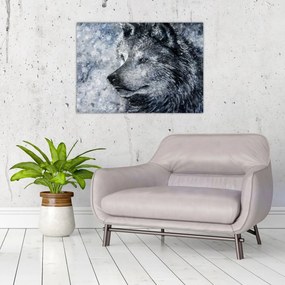 Tablou - Lupul din desene animate (70x50 cm)