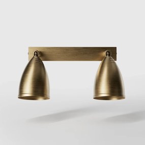 Aplica de perete din alama cu 2 spoturi directionabile Stoccolma