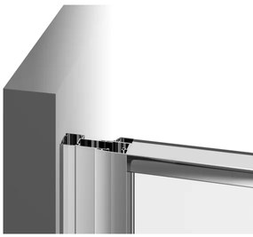 Ravak 37677U00Z1 - Cabină de duș PIVOT, cu trei elemente, în formă de sfert de cerc, 90x90 cm, satinat