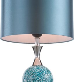 Där Lighting ELS4223 - Lampă de masă ELSA 1xE27/40W/230V albastru/crom lucios