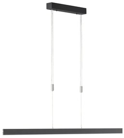 Lustră neagră LED cu intensitate reglabilă Straight – Fischer &amp; Honsel