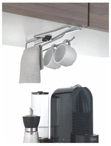 Suport suspendat pentru căni, pahare sau prosoape de bucătărie Metaltex, lungime 8 cm