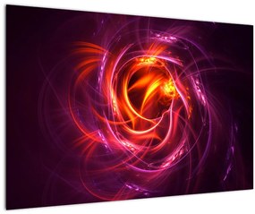 Tabloul cu abstracțiune modernă care luminează (90x60 cm)