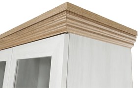 Vitrină, pin nordic/stejar sălbatic, ROYAL W4D
