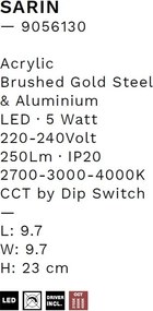 Aplica de perete LED decorativa SARIN