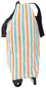 Geanta pe roti STRIPES 49,5x27 cm, alba cu dungi