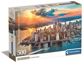 Orașe Sunset Puzzle New York 500 piese Clementoni