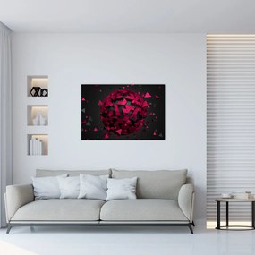 Tablou cu abstracție 3D (90x60 cm)