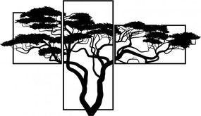 SENTOP | Pictură bonsai din lemn în trei părți - SKALICEF