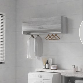 815214 vidaXL Șifonier, gri sonoma, 100x32,5x35 cm, lemn prelucrat
